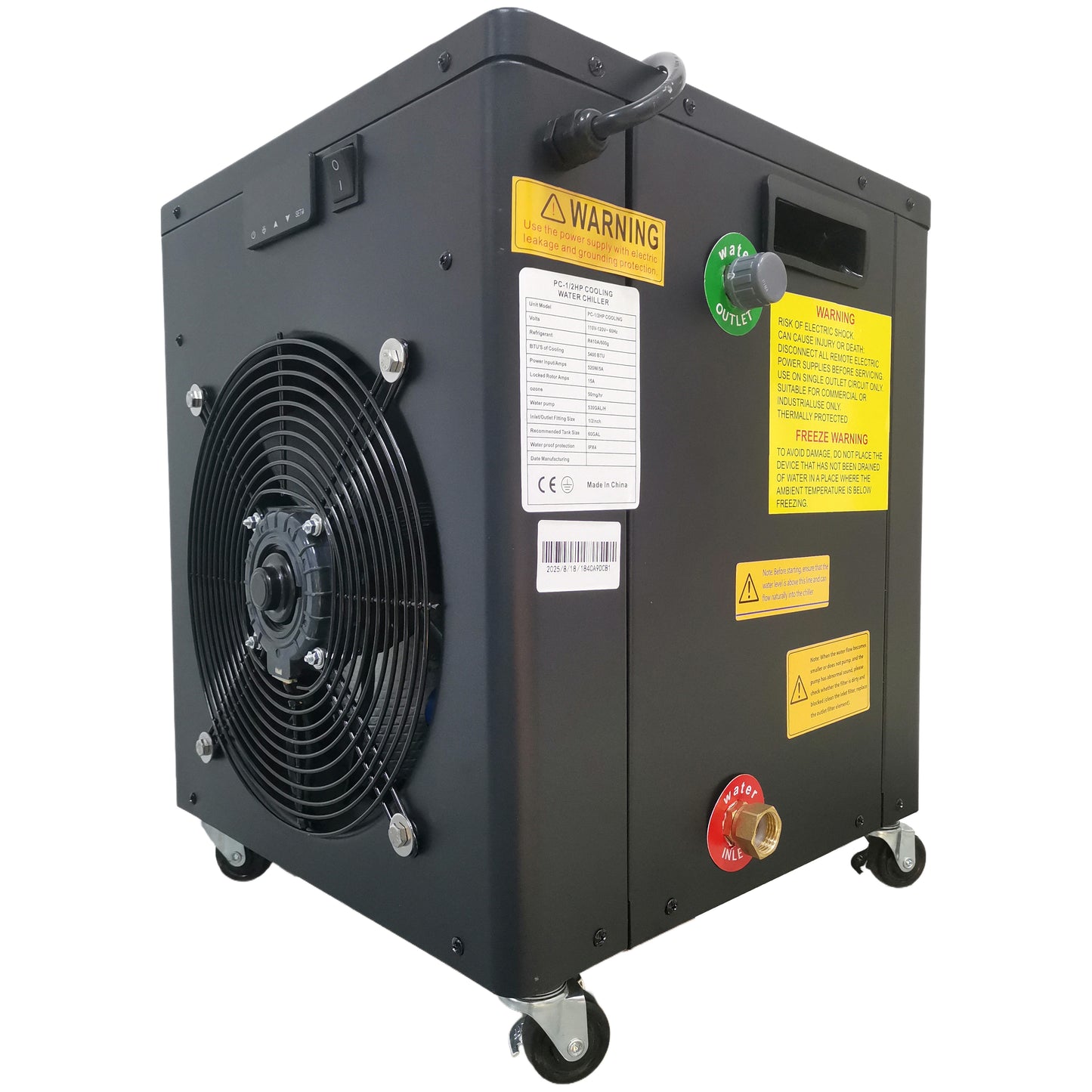 1850W Cooling Power Water Chiller for Ice Bath With WiFi Ozone Disinfection