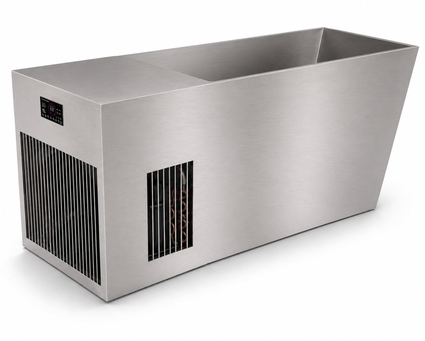 304 Stainless Steel Cold Plunge Tub and Chiller Set