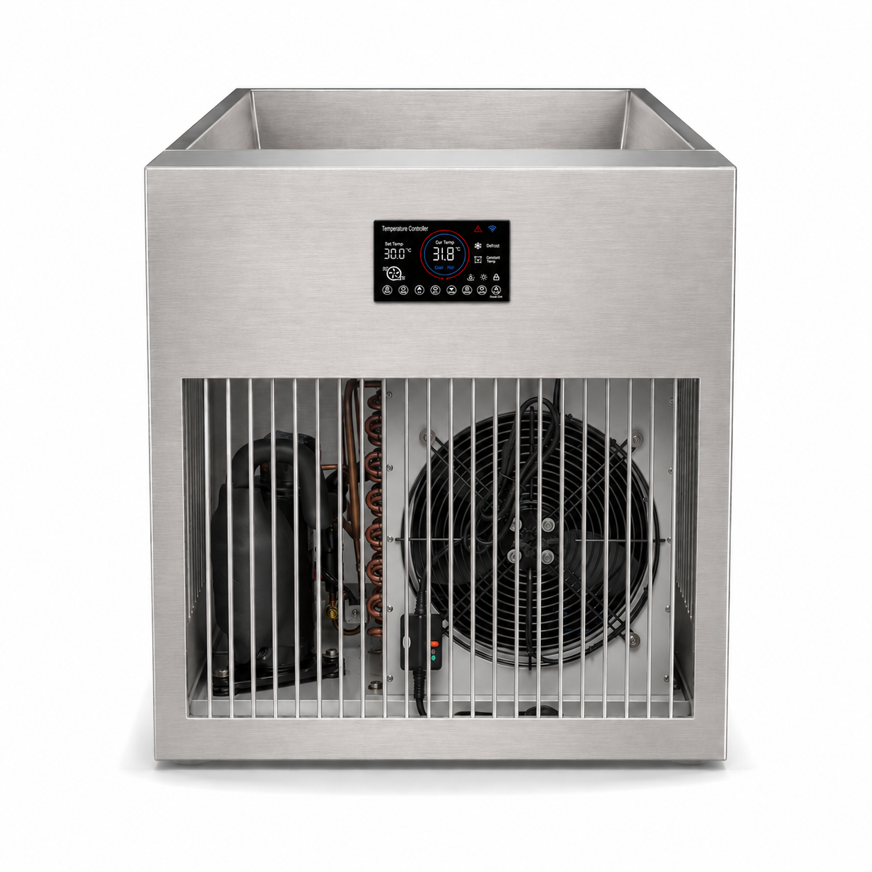 304 Stainless Steel Cold Plunge Tub and Chiller Set
